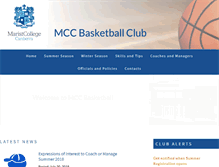 Tablet Screenshot of maristbasketball.com